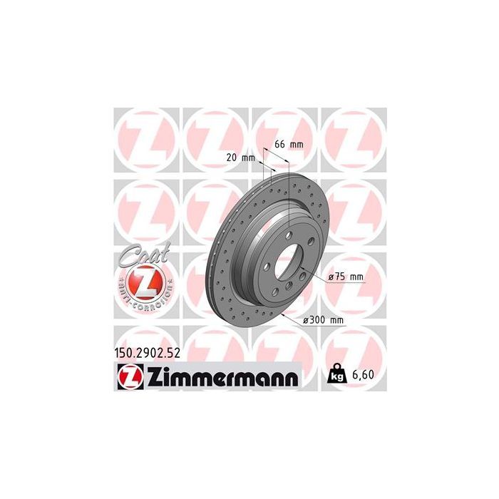 Тормозной диск ZIMMERMANN 150.2902.52 Фото