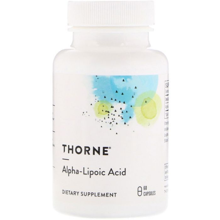 Антиоксидант Thorne Research Альфа-ліпоєва кислота, Alpha-Lipoic-Acid, 60 капсу Фото
