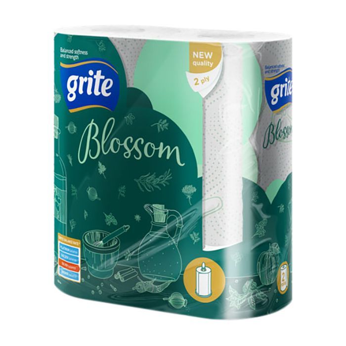 Бумажные полотенца Grite Blossom 2 слоя 2 рулона Фото