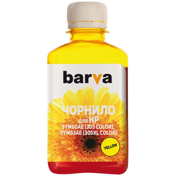 Чернила Barva HP 305 180 мл Yellow Фото