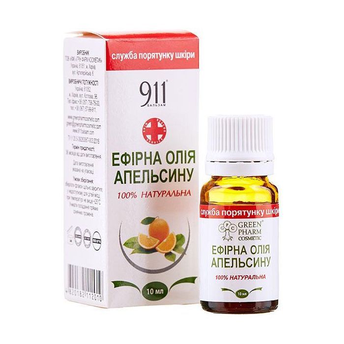 Эфирное масло ГРІН ФАРМ КОСМЕТИК Масло эфирное апельсиновое 10 мл Фото