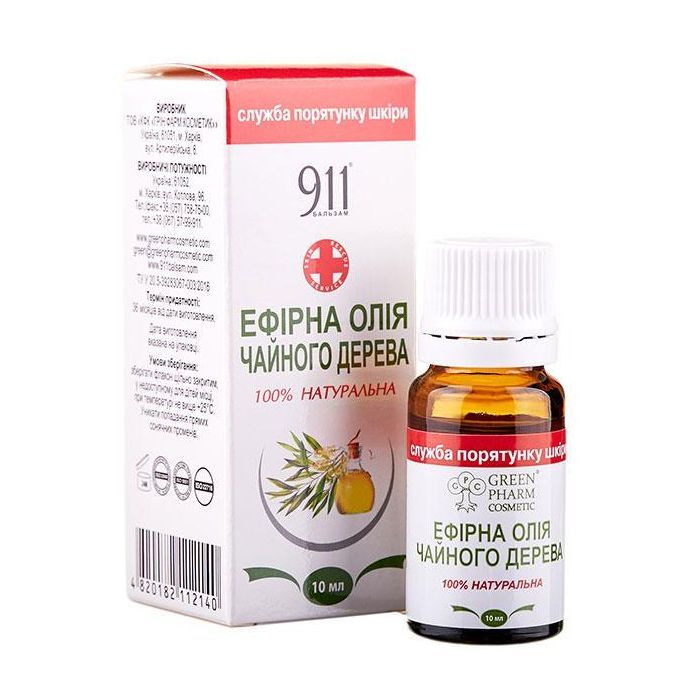 Эфирное масло ГРІН ФАРМ КОСМЕТИК Масло эфирное чайного дерева 10 мл Фото