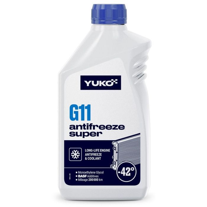 Антифриз Yuko -40 Super G11 синий 1л Фото