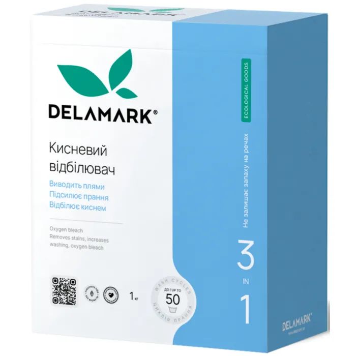 Отбеливатель DeLaMark 3 в 1 кислородный 1 кг Фото