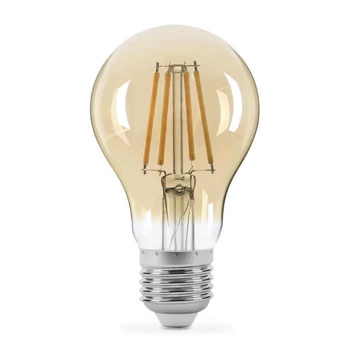 Лампочка TITANUM Filament A60 7W E27 2200K бронза Фото