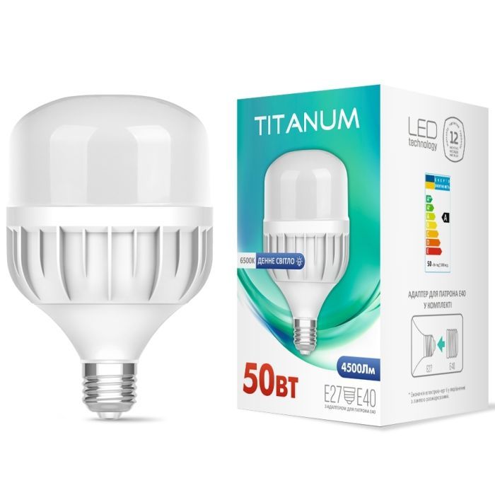 Лампочка TITANUM A138 50W E27 6500К Фото