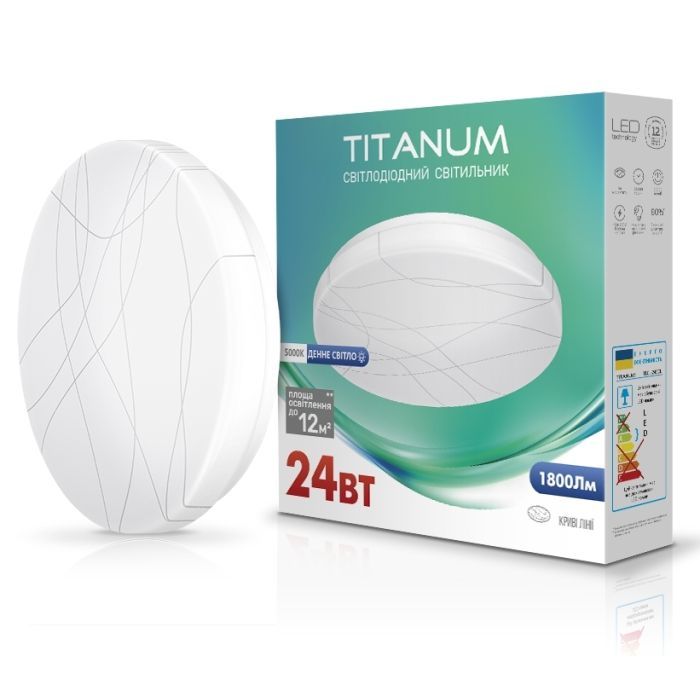 Светильник TITANUM LED 24W 5000K Кривые лени Фото