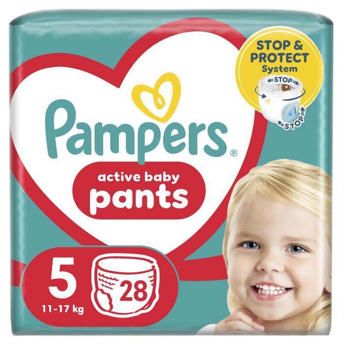 Подгузники Pampers трусики Pants Junior Розмір 5 (11-17 кг) 28 шт Фото