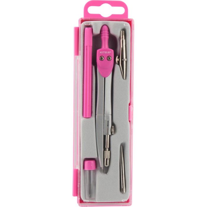 Готовальня Kite 5 предметов розовая Фото