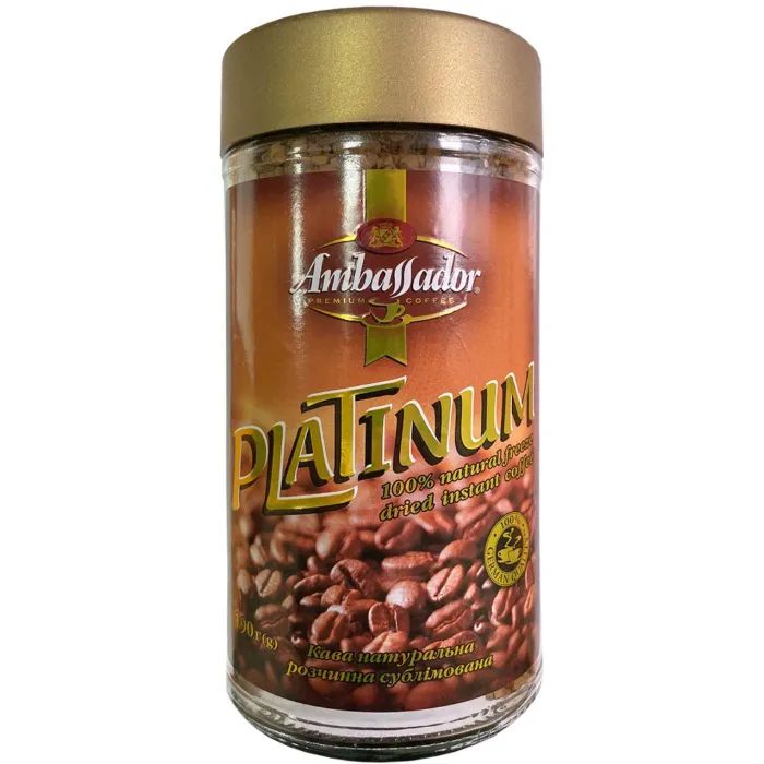 Кофе Ambassador растворимый 190г ст.б, "Platinum" Фото