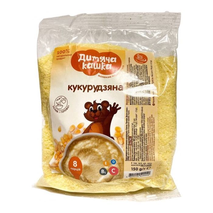 Детская каша Дитяча кашка кукурузная 150 г Фото