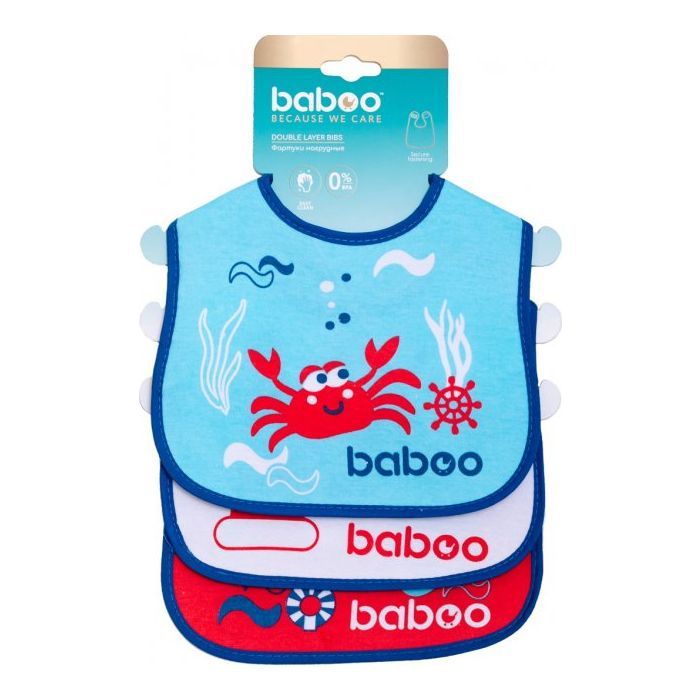 Нагрудничек Baboo Marine 3 шт Фото