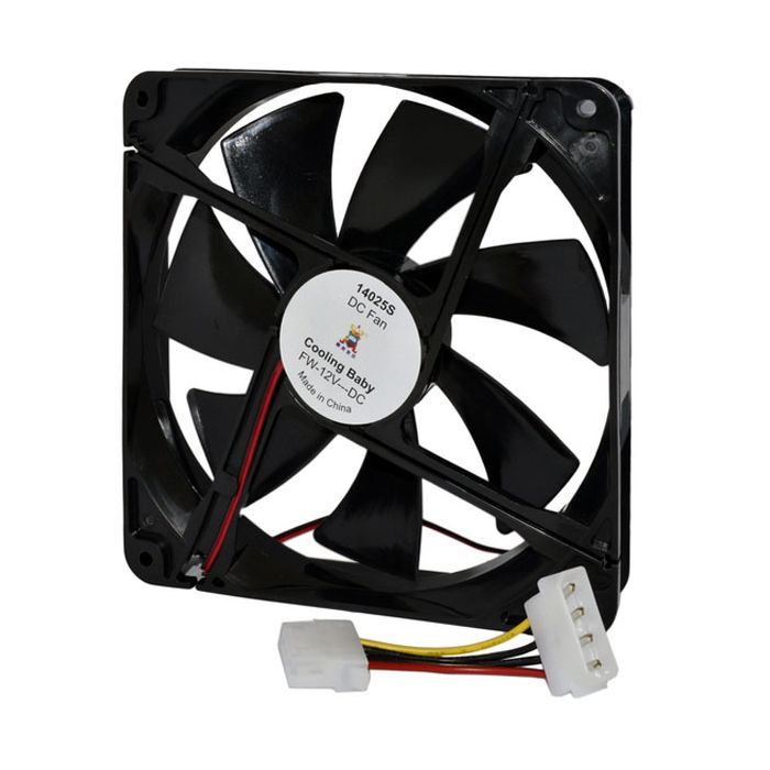 Кулер для корпуса Cooling Baby 14025S Black Фото