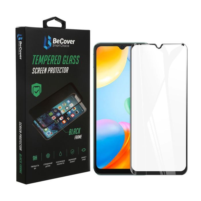 Стекло защитное BeCover Xiaomi Redmi Note 11 4G/10 5G Black Фото