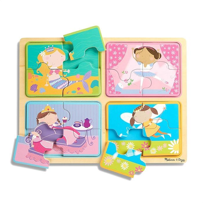 Пазл Melissa&Doug дерев'яні у футлярі "Маленькі принцеси" Фото