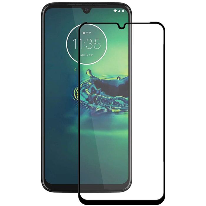Стекло защитное PowerPlant Full screen Motorola Moto G8 Plus, Black Фото