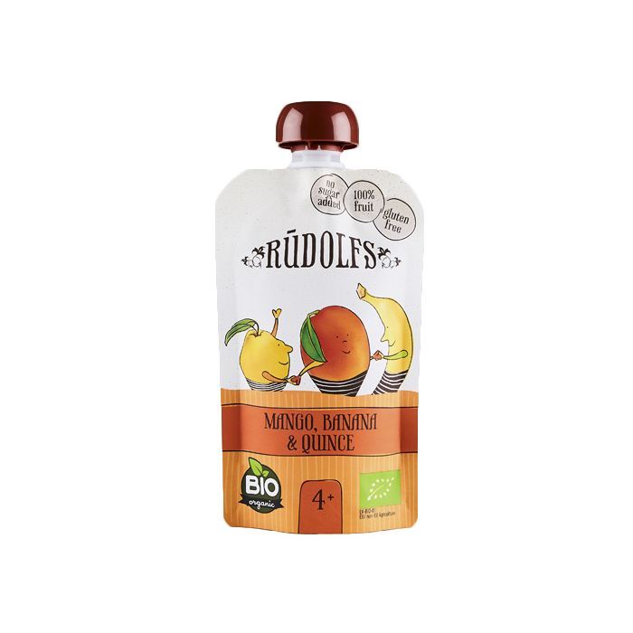 Детское пюре Rudolfs Смузи манго-банан-айва 110 г Фото