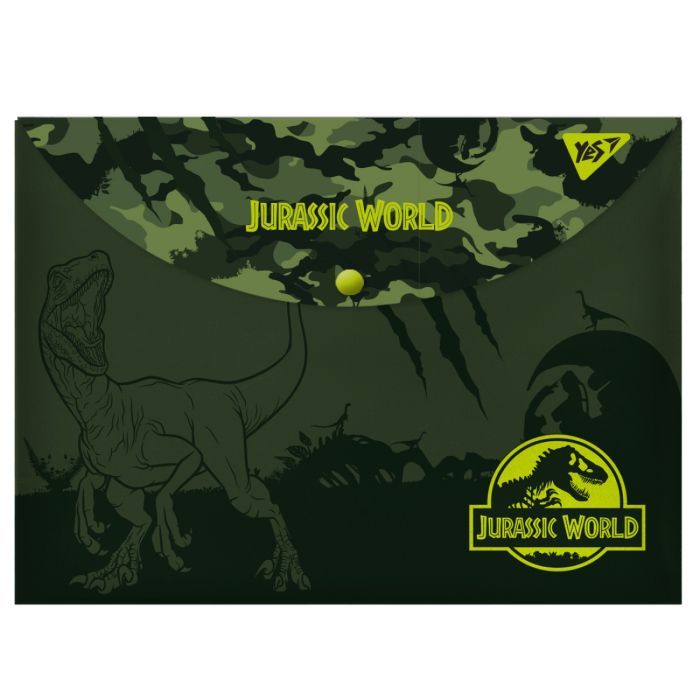 Папка - конверт Yes на кнопці А4 JURASSIC WORLD Фото