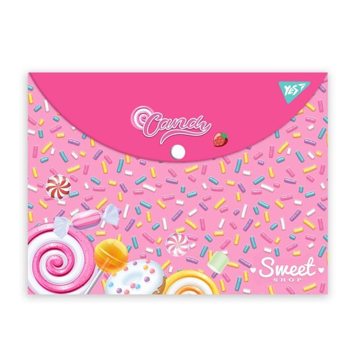 Папка - конверт Yes на кнопке А4 Sweet Cream Фото