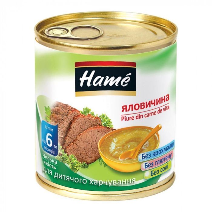 Детское пюре Hame говядина, 100 г Фото