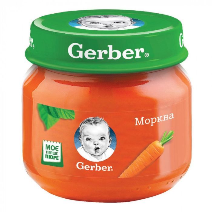 Детское пюре Gerber морковь 80 г Фото