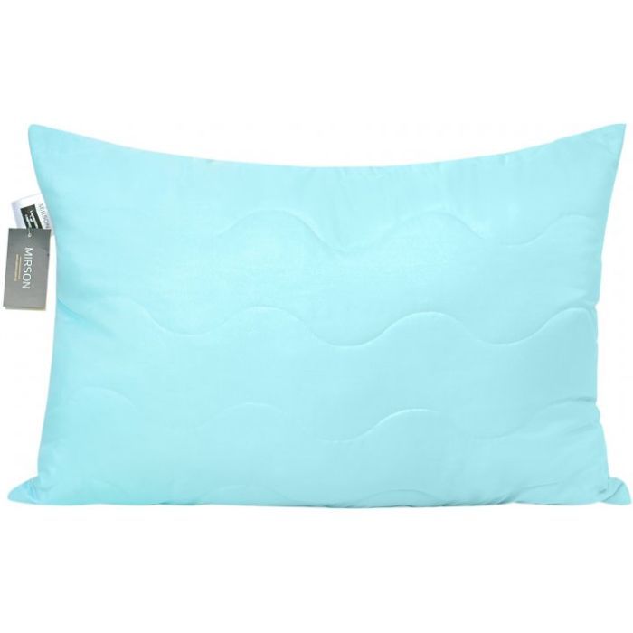 Подушка MirSon антиалергенна EcoSilk №1601 Eco Light Blue Середня Фото