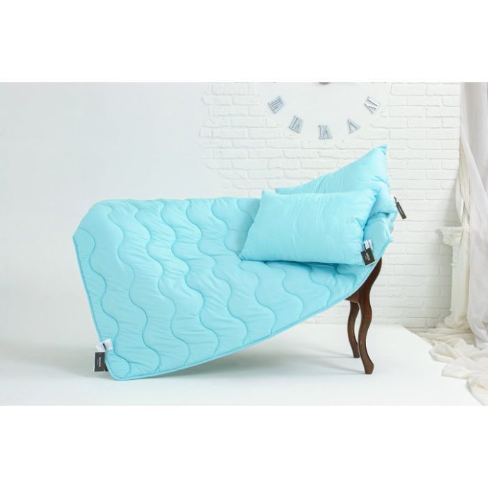 Одеяло MirSon антиалергійна Eco-Soft №1649 Eco Light Blue 110х14 Фото 2