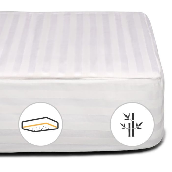 Наматрасник MirSon Royal Bamboo 614 90x190 см Фото