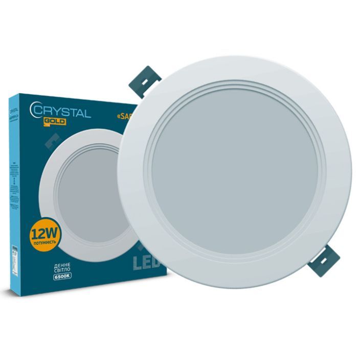 Светильник CRYSTAL GOLD SAPFIR M- 12W 6500K Фото