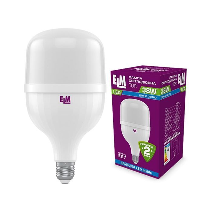 Лампочка ELM TOR 38W PA20S E27 6500K Фото