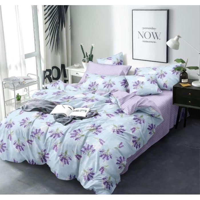 Постельное белье MirSon Бязь 17-0130 Lavender sea 143х210 Фото