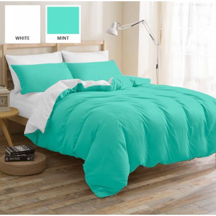 Постельное белье MirSon Бязь Premium White-mint (11-2107 + 11-2208) 2х160х Фото