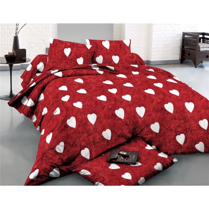 Постельное белье MirSon Сатин 22-1275-1 Marble heart 160х220 Фото