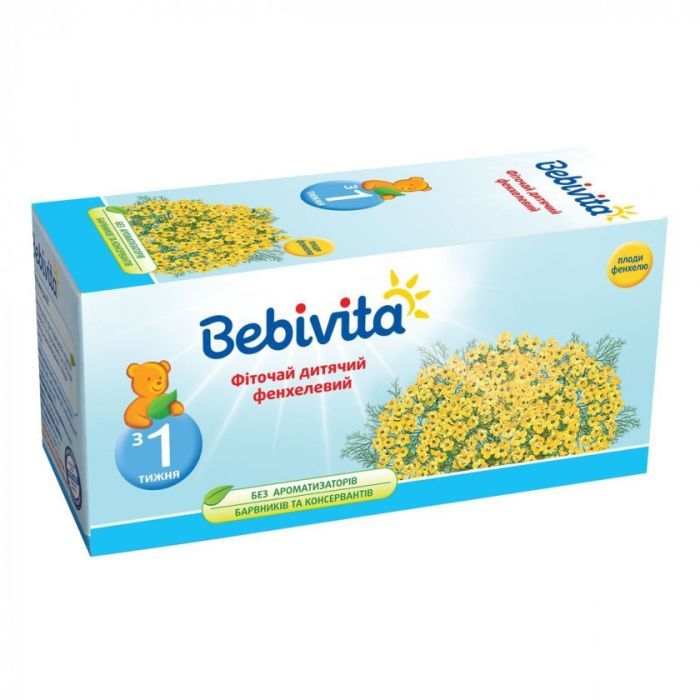 Детский чай Bebivita фенхелевий, 30 г Фото