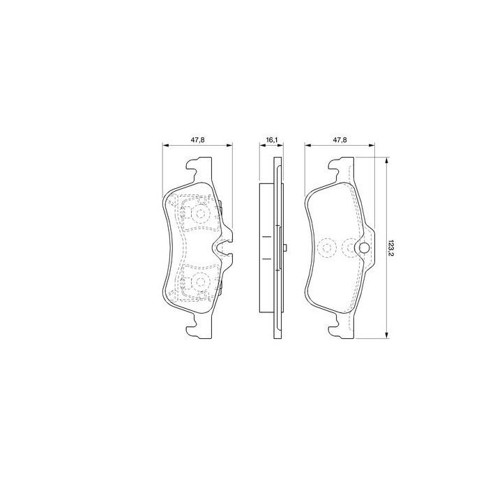 Тормозные колодки Bosch 0 986 494 063 Фото