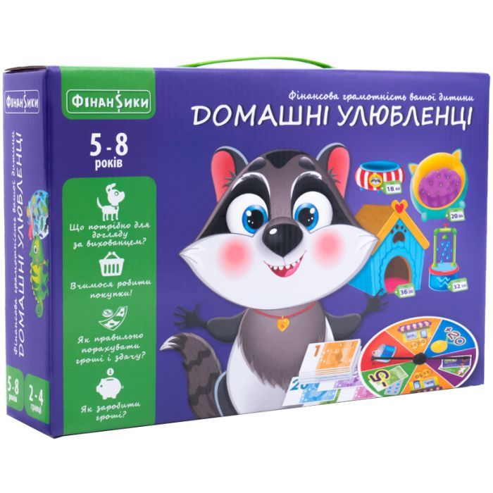 Настольная игра Vladi Toys Домашние животные (укр) Фото