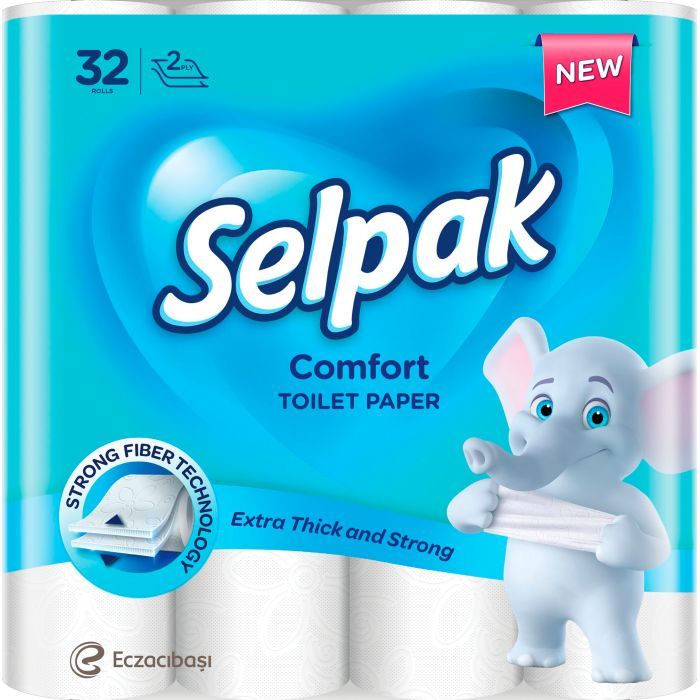 Туалетная бумага Selpak Comfort 2 слоя 32 рулона Фото