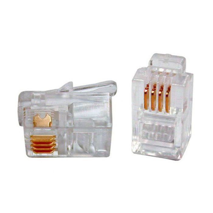 Коннектор Eserver RJ11 4P4С, уп. 100шт Фото