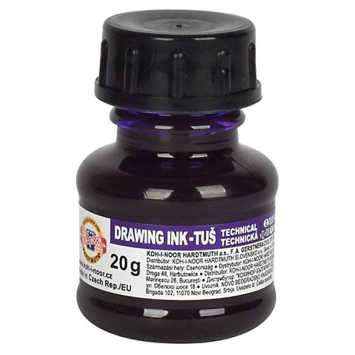 Тушь для черчения Koh-i-Noor 20г фиолетовая Фото
