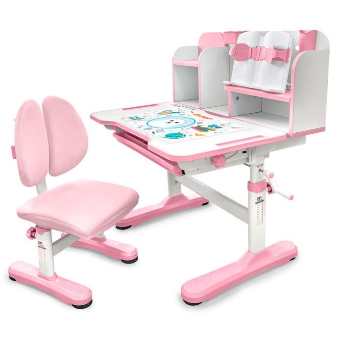 Парта со стулом Evo-kids Panda pink Фото
