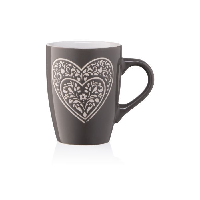 Чашка Ardesto Heart 330 мл Deep Grey Фото