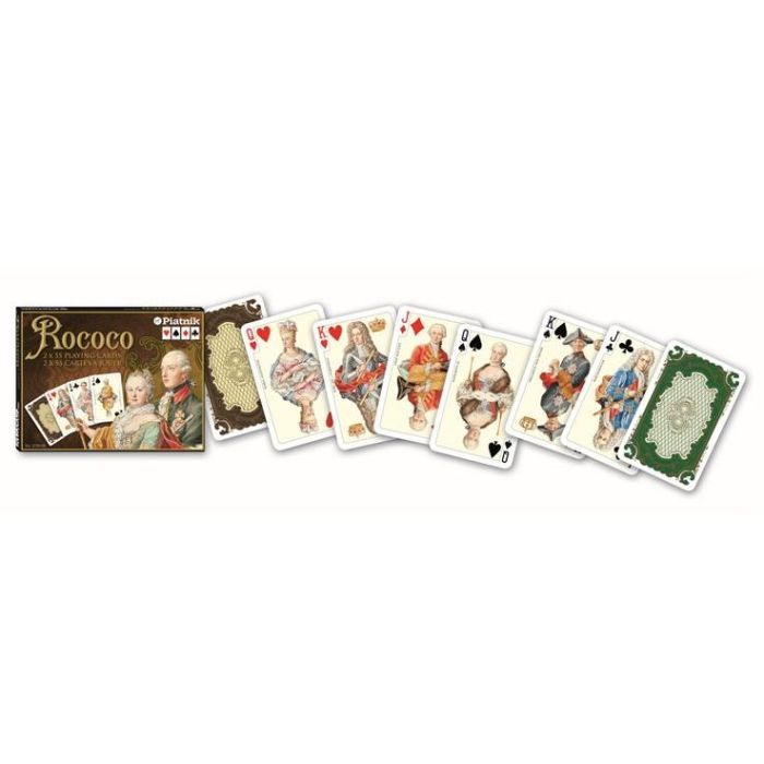 Карты игральные Piatnik Рококо, 2 колоды х 55 карт Фото