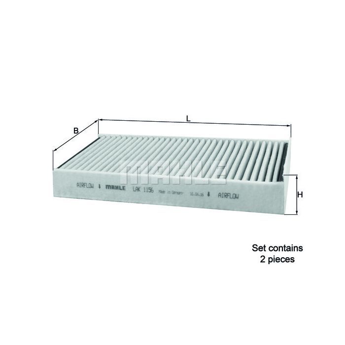 Фильтр салона Mahle LAK1156/S Фото
