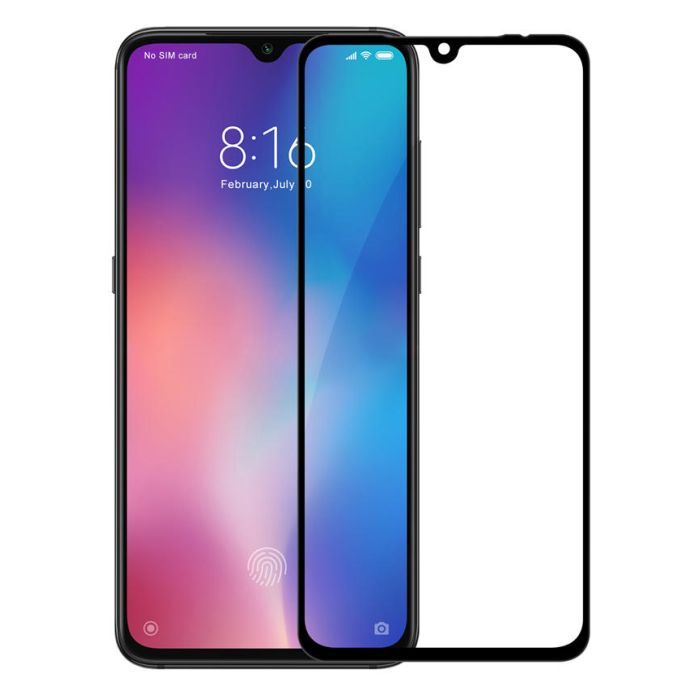 Стекло защитное PowerPlant Full screen Xiaomi Mi 9, Black Фото