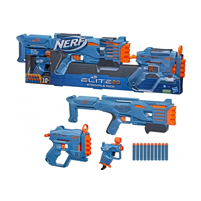 Игрушечное оружие Hasbro Nerf набор бластеров Elite 2.0 Stockpile (F5031)