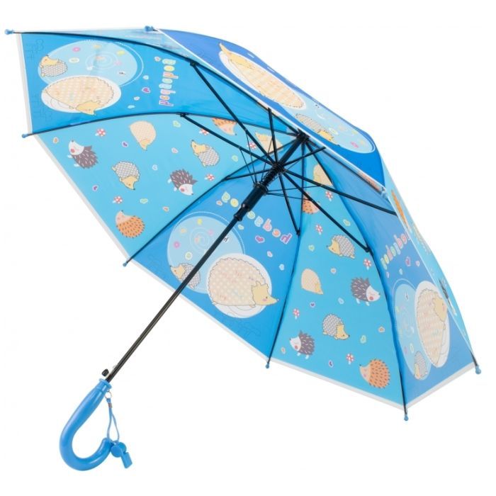 Зонт Economix Hedgehog трость автомат, голубой Фото