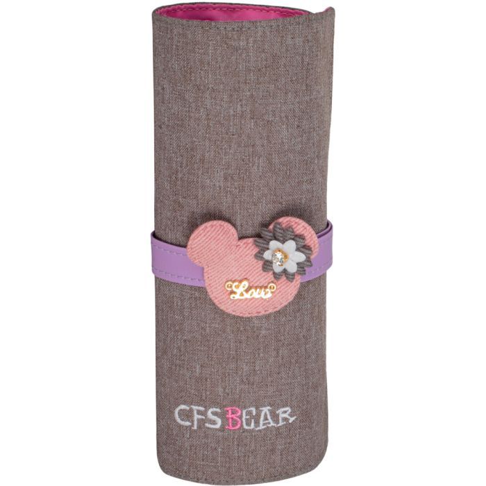 Пенал Cool For School Bear 1 отделение Серый Фото