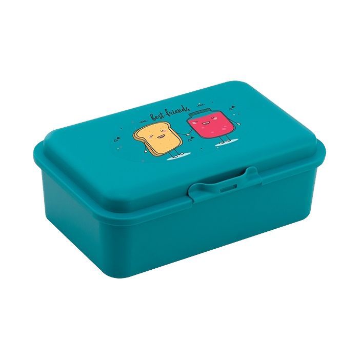 Ланч-бокс детский Economix FRIENDS 750 мл, бирюзовый Фото
