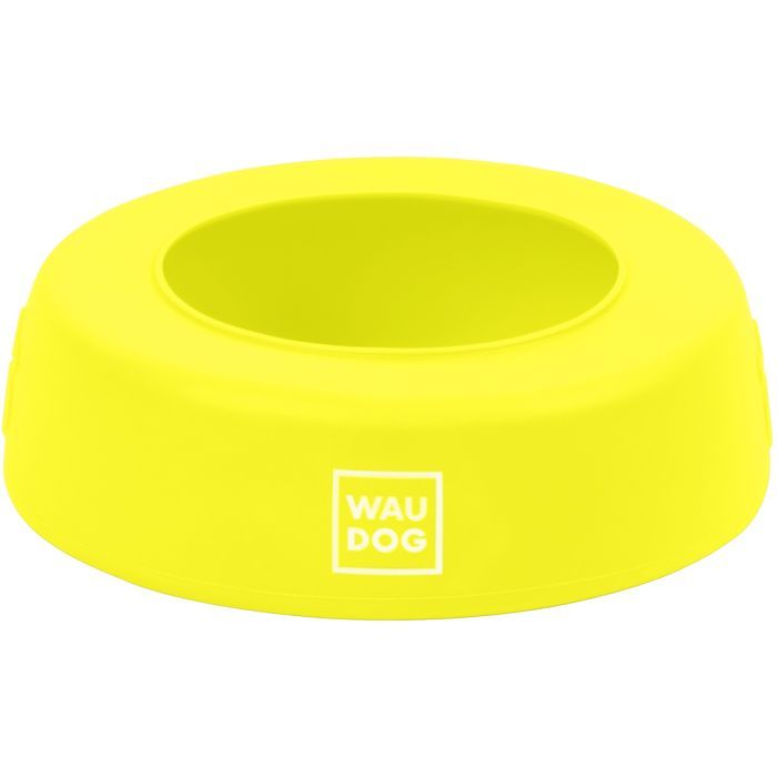 Посуда для собак WAUDOG Silicone Миска-непроливайка 750 мл жовта Фото