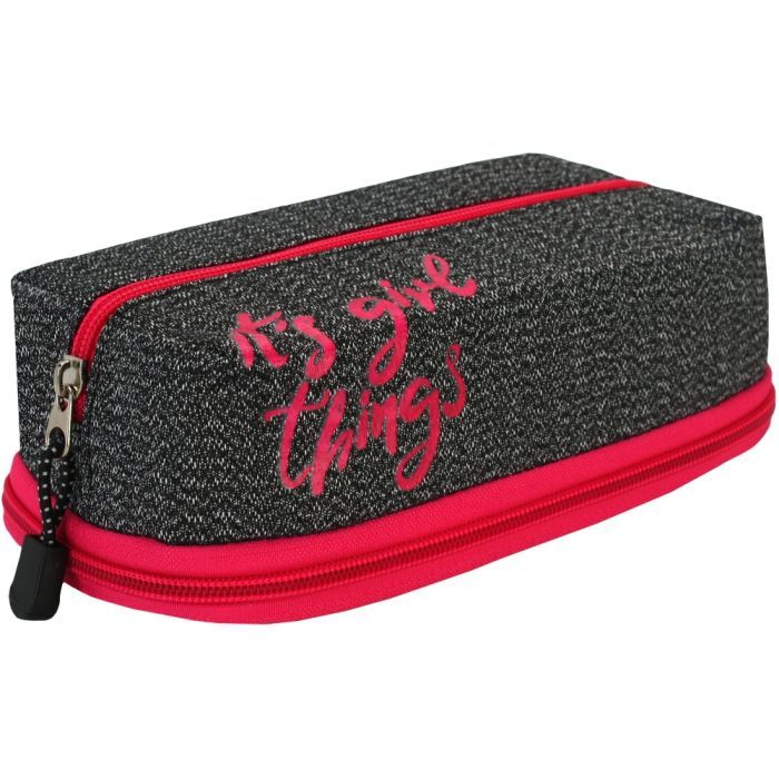 Пенал Cool For School 2 отделения Красный Фото